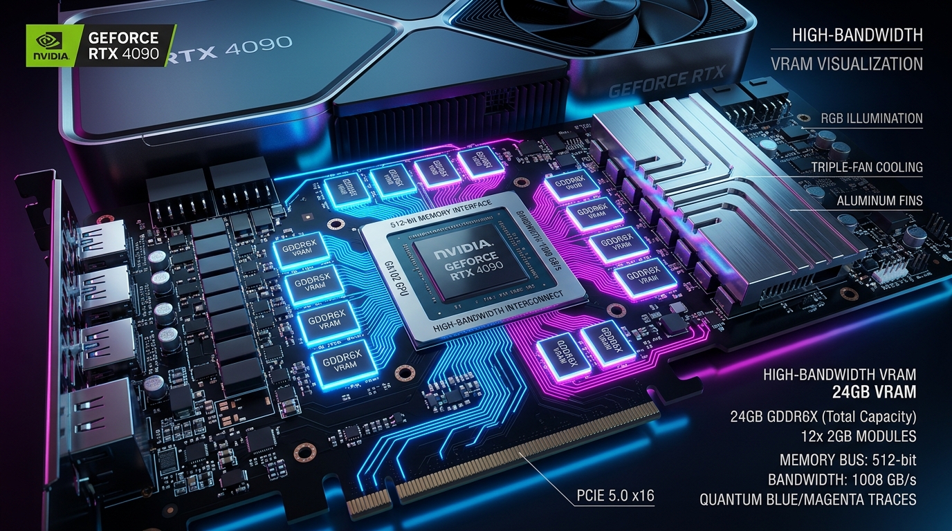 GPU VRAM Memory Breakdown Visualization